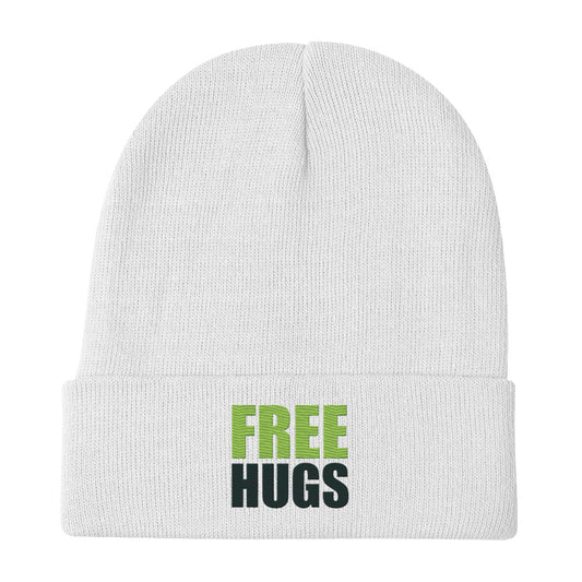 Bestickte Beanie "Free Hugs"