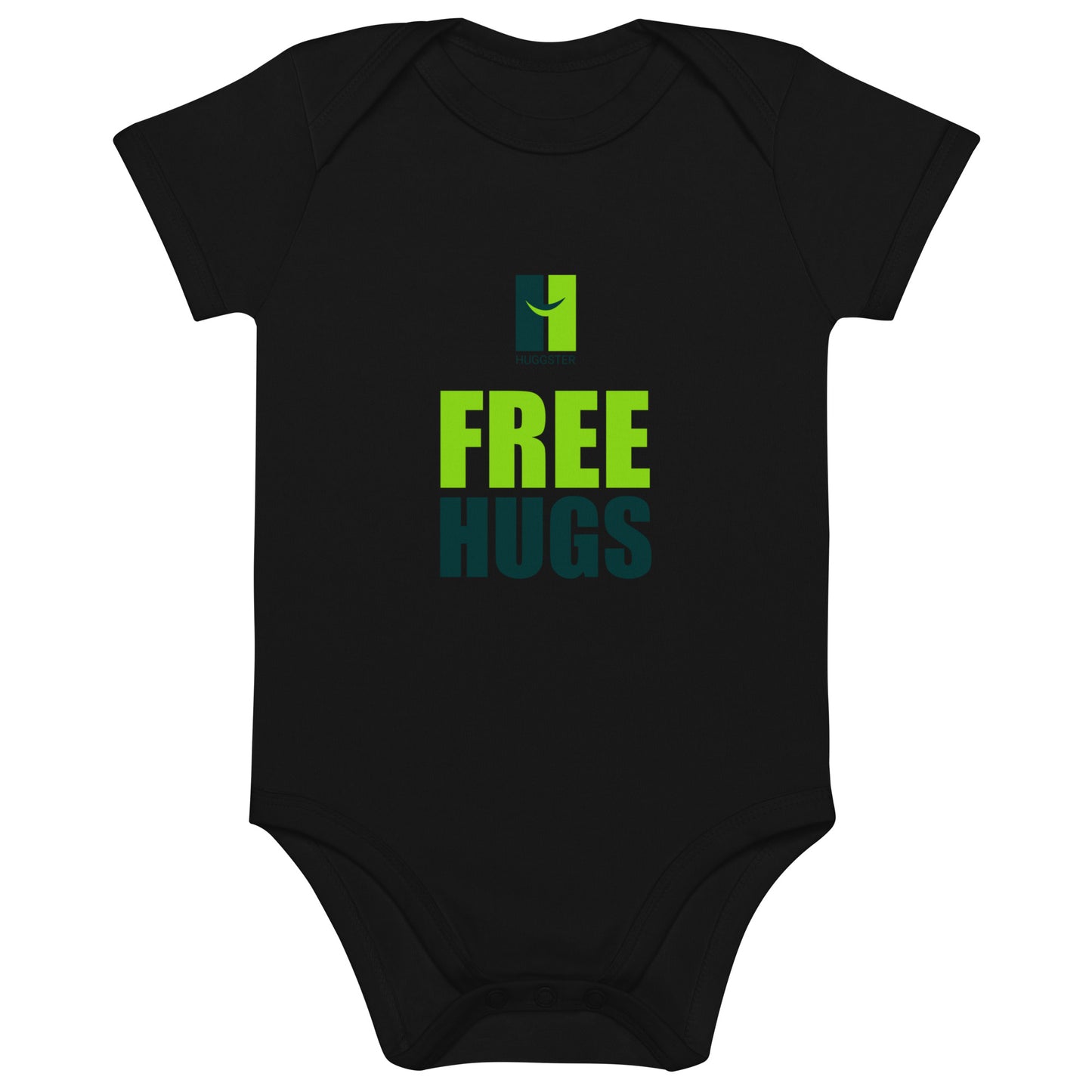 Babystrampler aus Bio-Baumwolle "Free Hugs"