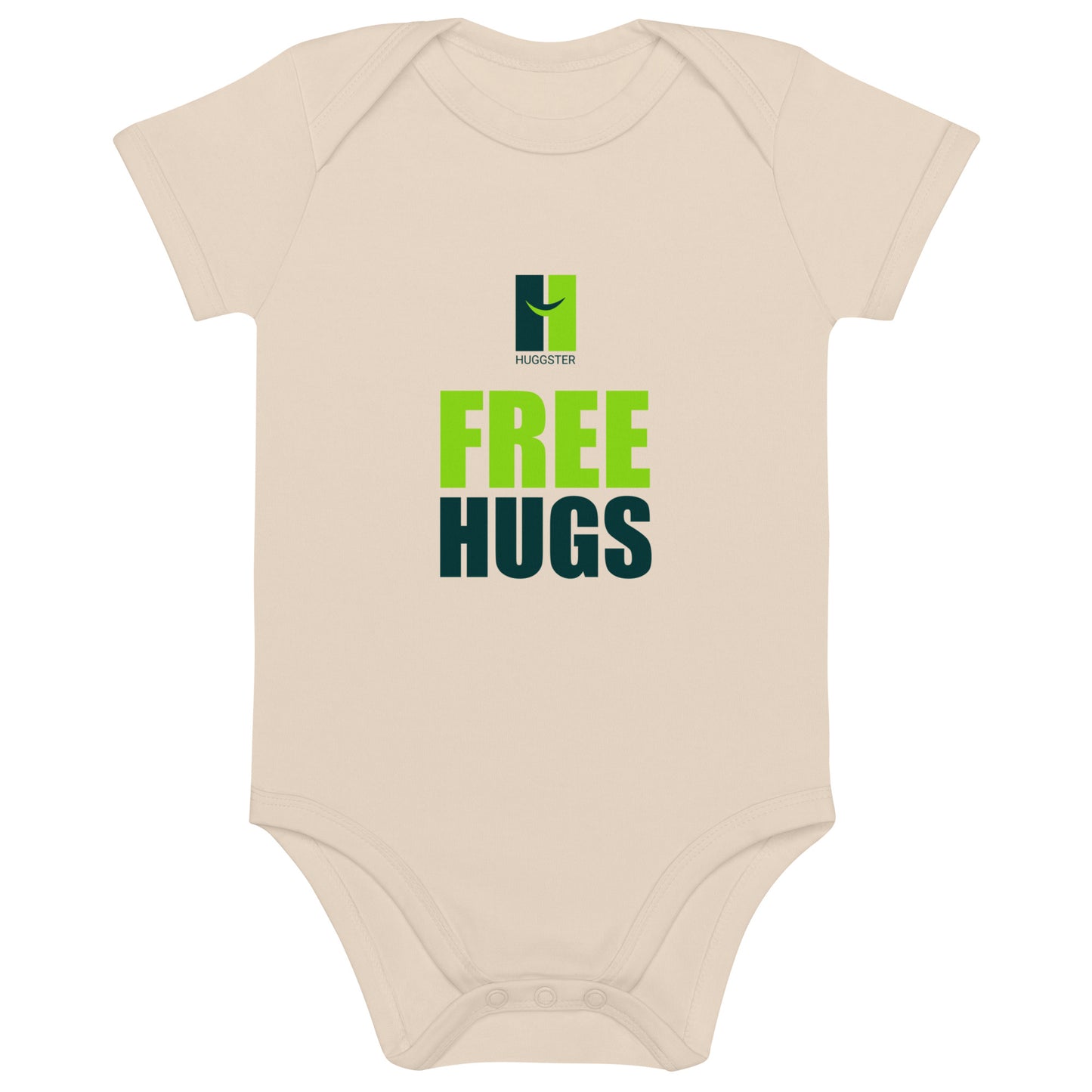 Babystrampler aus Bio-Baumwolle "Free Hugs"