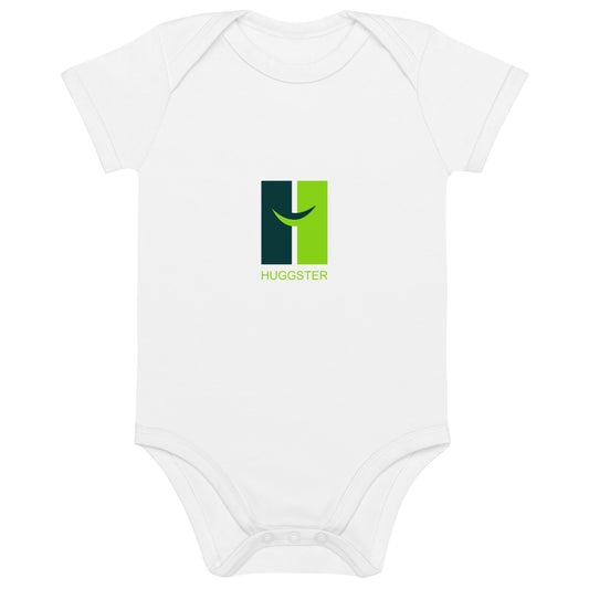 Baby romper made of organic cotton "Huggster Logo"