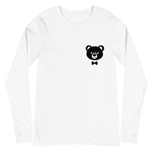 Langärmeliges Unisex-T-Shirt "HBF" (Augen halb offen)